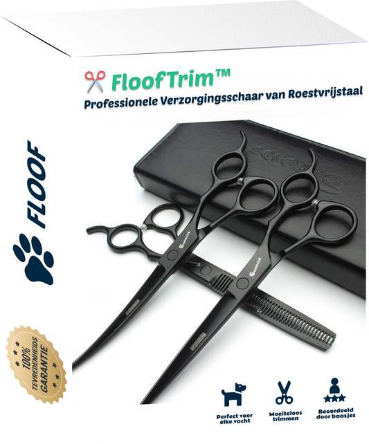 FloofTrim™ — Professionele Verzorgingsschaar van Roestvrijstaal